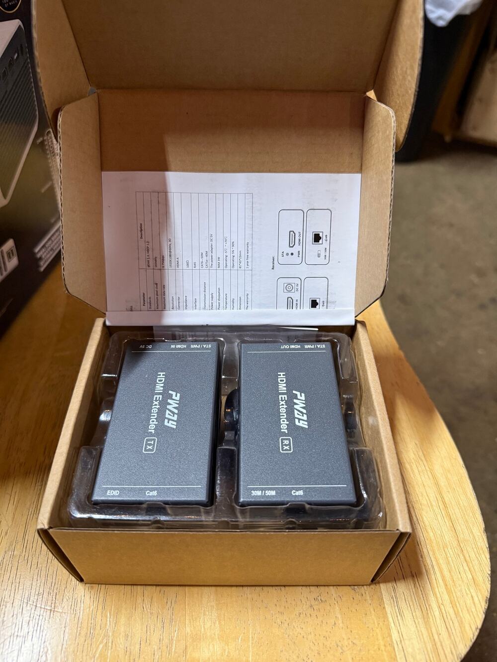 NEW NIB Pway HDMI UTP HDMI Extender